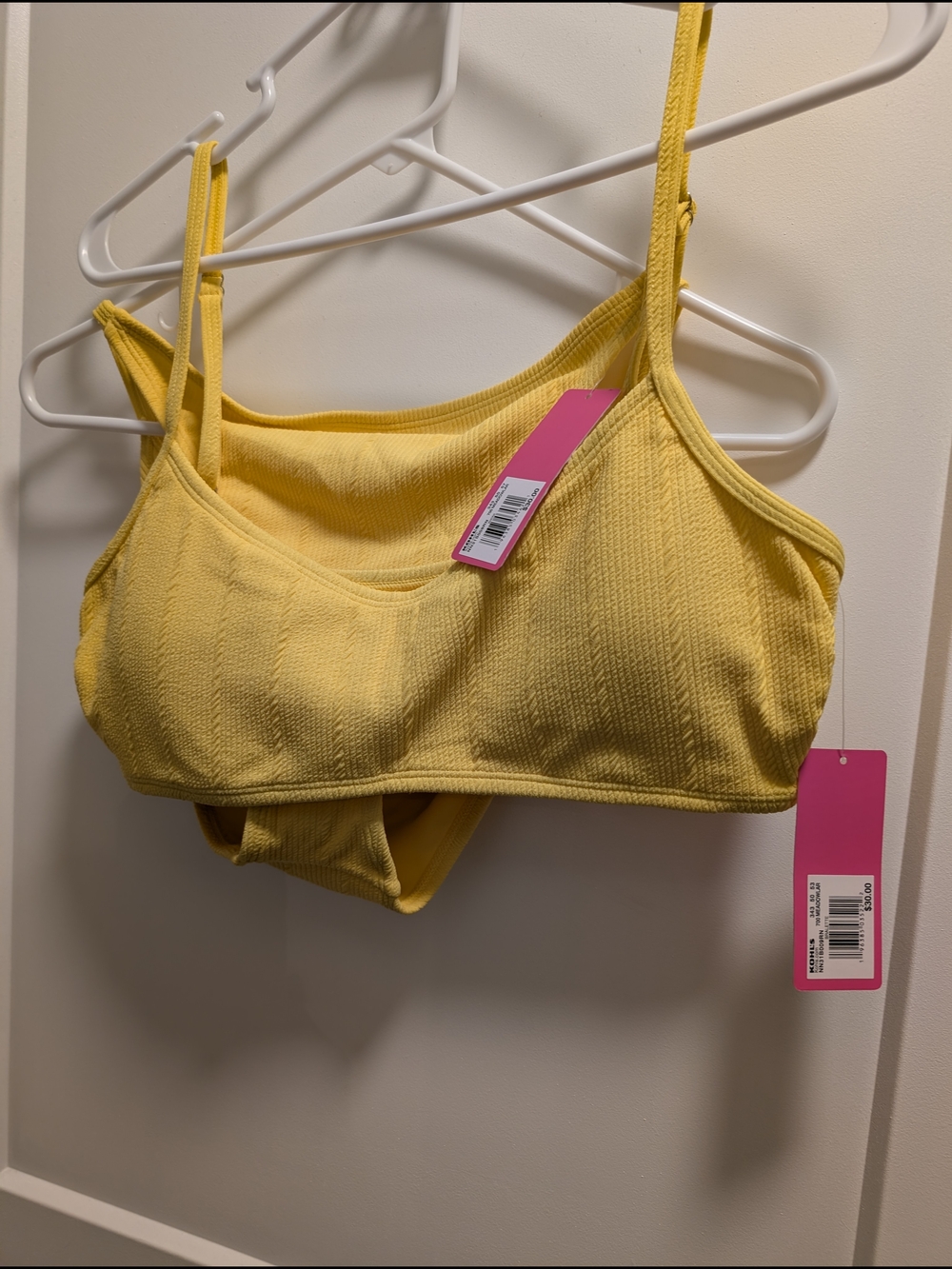 Seamless Ribbed Yellow Bralette - Women's Intimates